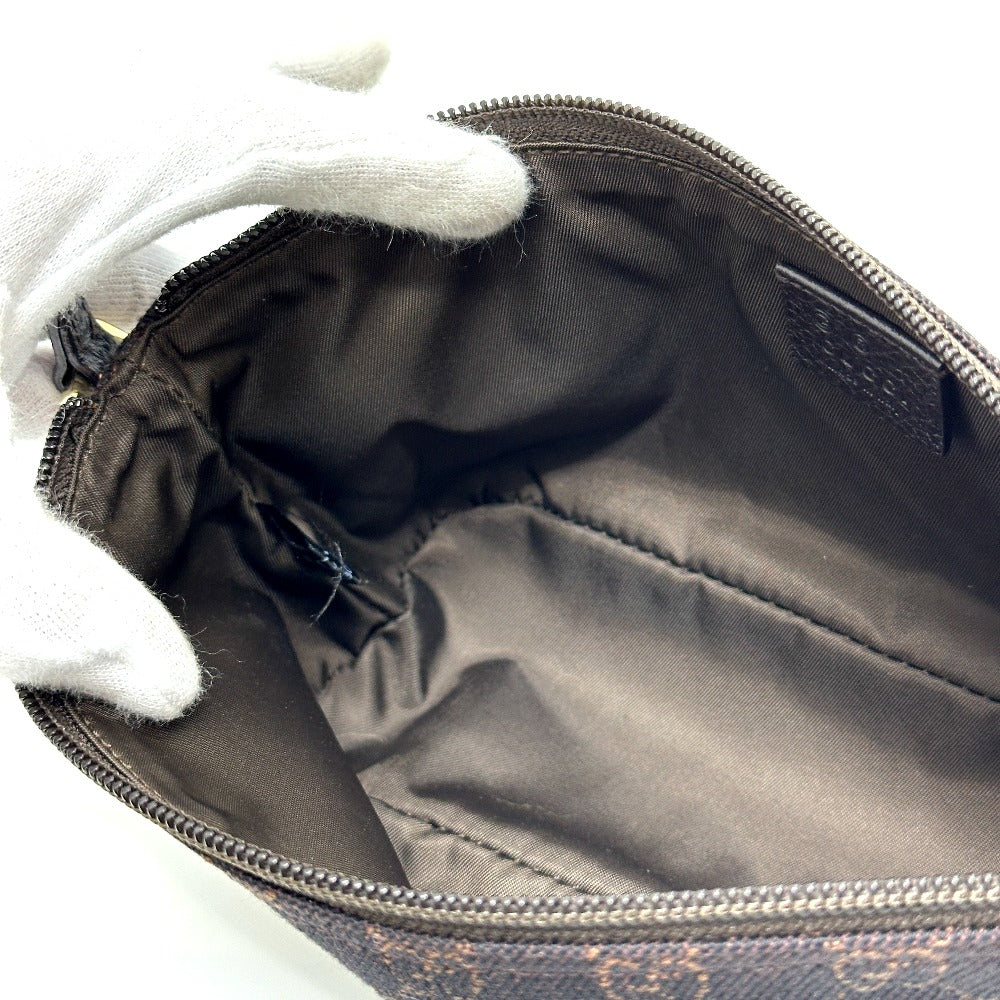 GUCCI 257300 GG柄 ショルダー カバン アクセサリーポーチ キャンバス レディース ブラウン - brandshop-reference