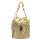 GUCCI 153240 GGCanvas Square Shoulder Bag Tote Bag Travel Bag Duffle Bag GGCanvas Beige Used