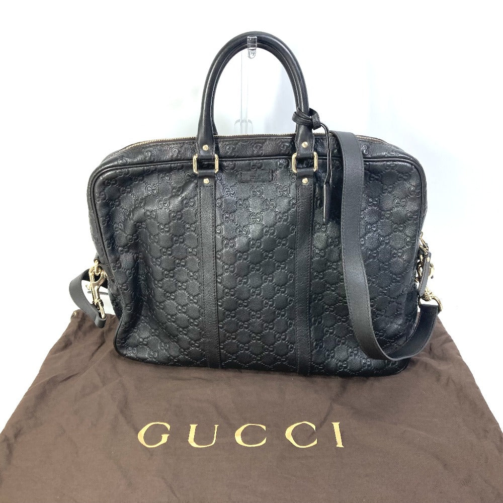 GUCCI 208463 トートバッグ ハンドバッグ グッチシマ GG カバン 2WAY ショルダーバッグ ビジネスバッグ レザー メンズ - brandshop-reference