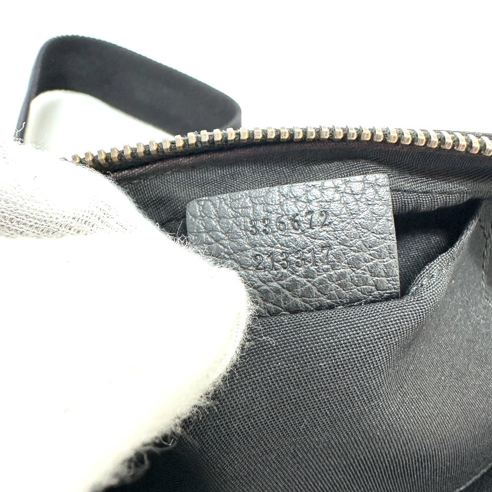 GUCCI 336672 GGナイロン ボディバッグ カバン ウエストバッグ ナイロン/レザー メンズ ブラック - brandshop-reference