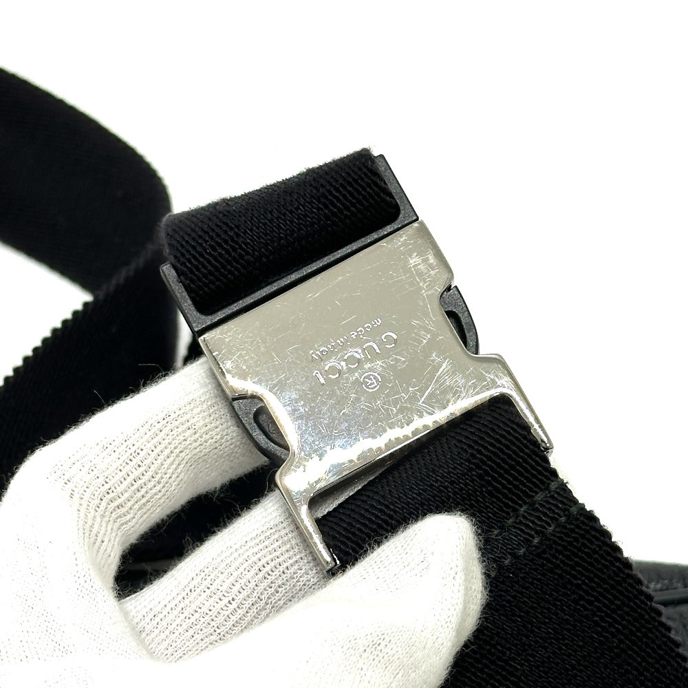 GUCCI 336672 GGナイロン ボディバッグ カバン ウエストバッグ ナイロン/レザー メンズ ブラック - brandshop-reference