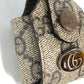 GUCCI 596720 GG Offdia Supreme AirPods Case, Apple Earphone Case, Leather/PVC, Women's, Beige