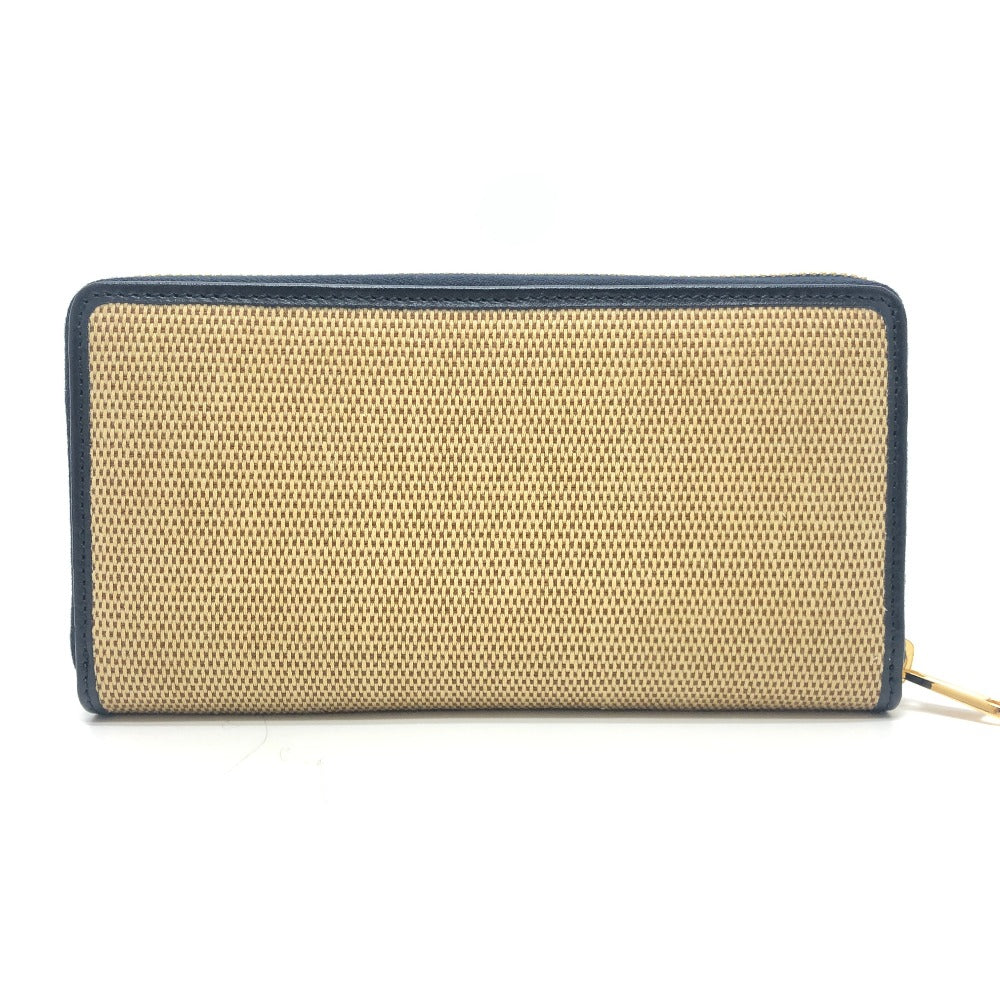 GUCCI 621889 Horsebit Zip Around Long wallet accessory Long Wallet Canvas/Leather BROWN Brown Used