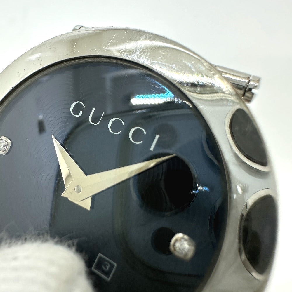 GUCCI 122.5 ウォッチ キオド 3P ダイヤモンド クォーツ 腕時計 SS メンズ - brandshop-reference