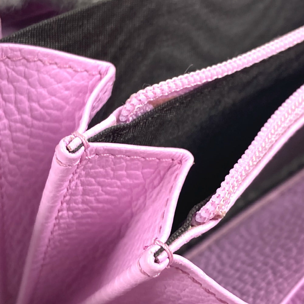 GUCCI 499337 GGマーモント ボスコ ロングウォレット ラウンドファスナー 長財布 レザー レディース ピンク - brandshop-reference