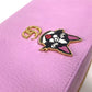 GUCCI 499337 GGマーモント ボスコ ロングウォレット ラウンドファスナー 長財布 レザー レディース ピンク - brandshop-reference