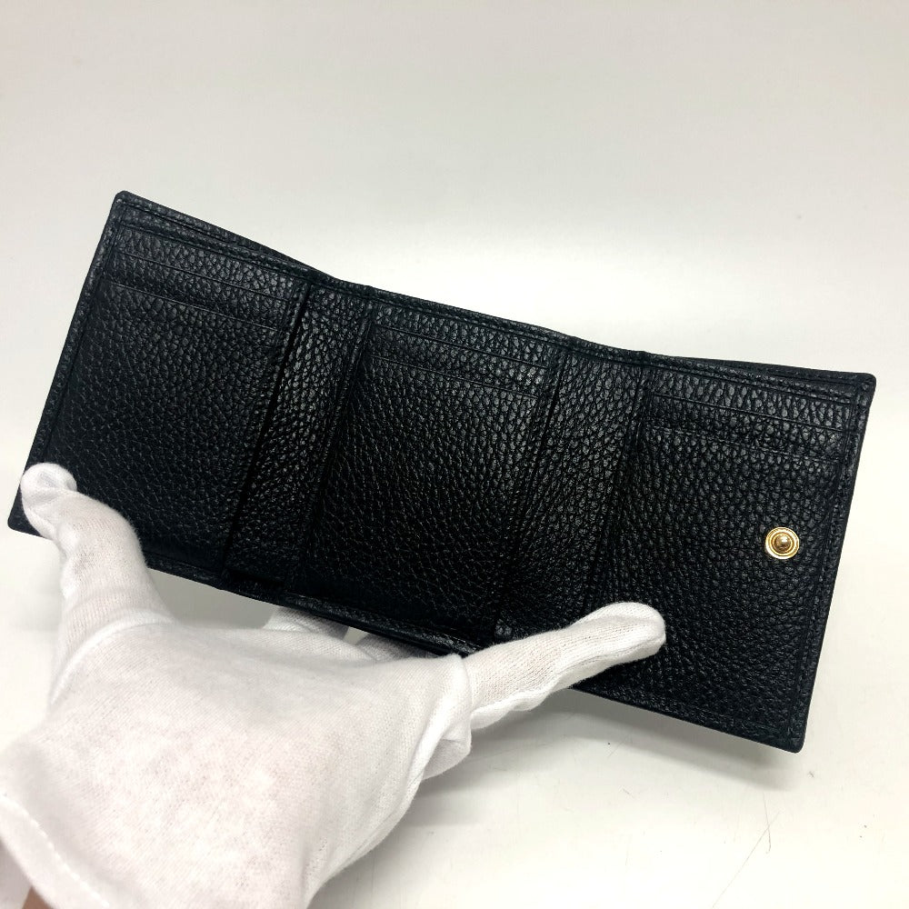 GUCCI 474746 GGマーモント コンパクトウォレット 小銭入れ 財布 ウォレット コンパクト財布 3つ折り財布 レザー レディース