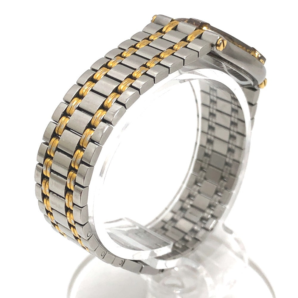 GUCCI 9000L Round Quartz Watch SS Ladies Silver