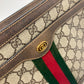 GUCCI 010・378 シェリーライン オールドグッチ カバン 斜め掛け 肩掛け ショルダーバッグ キャンバス レディース ブラウン