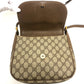 GUCCI Old Gucci Vintage GG Interlocking G Bag Crossbody Shoulder Bag PVC/Leather Women's Beige