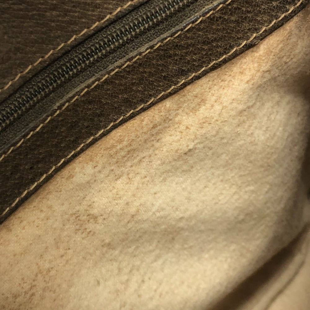GUCCI Old Gucci Vintage GG Interlocking G Bag Crossbody Shoulder Bag PVC/Leather Women's Beige