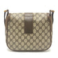 GUCCI Old Gucci Vintage GG Interlocking G Bag Crossbody Shoulder Bag PVC/Leather Women's Beige