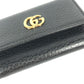 GUCCI 456118 GG Marmont 6-Ring Key Case, Leather, Women's, Black