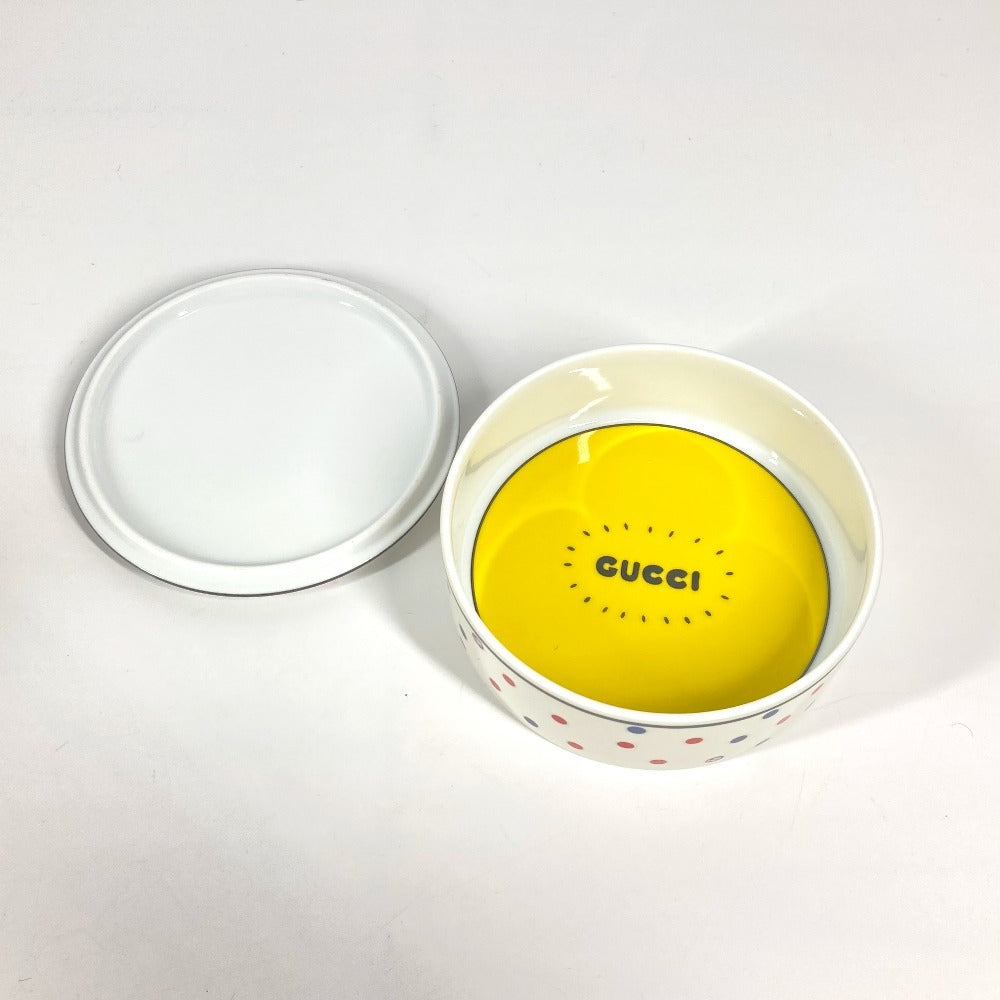 GUCCI 629017 ディズニー DISNEY コラボ ミッキーマウス インテリア ジュエリーボックス 小物入れ 陶器 ユニセックス ホワイト - brandshop-reference