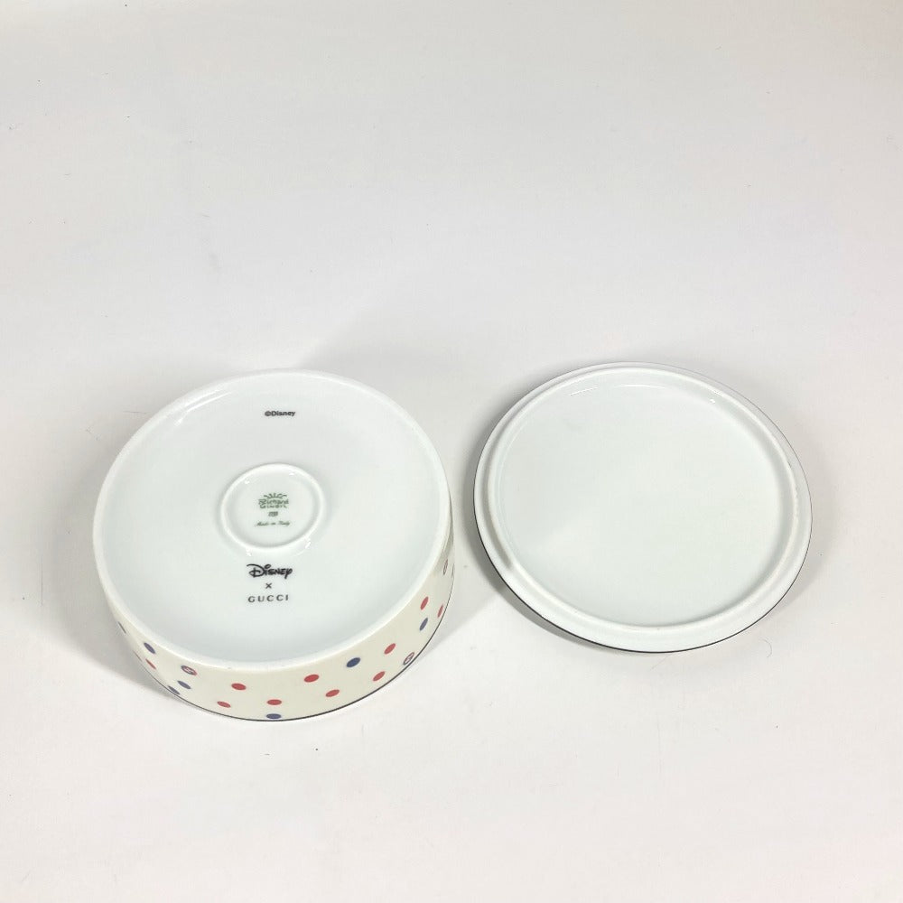 GUCCI 629017 ディズニー DISNEY コラボ ミッキーマウス インテリア ジュエリーボックス 小物入れ 陶器 ユニセックス ホワイト - brandshop-reference