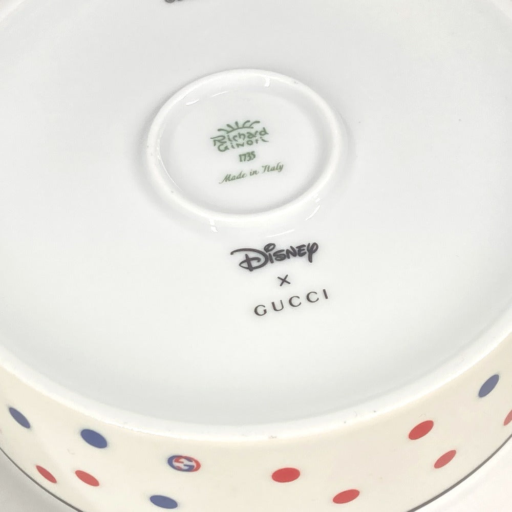 GUCCI 629017 ディズニー DISNEY コラボ ミッキーマウス インテリア ジュエリーボックス 小物入れ 陶器 ユニセックス ホワイト - brandshop-reference