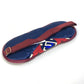 GUCCI 662423 Travel Accessory Geometric G Print Eye Mask with Pouch, Silk, Unisex, Red