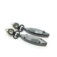 GUCCI GG Crystal Bijou Earrings in Metal, Black, for Women