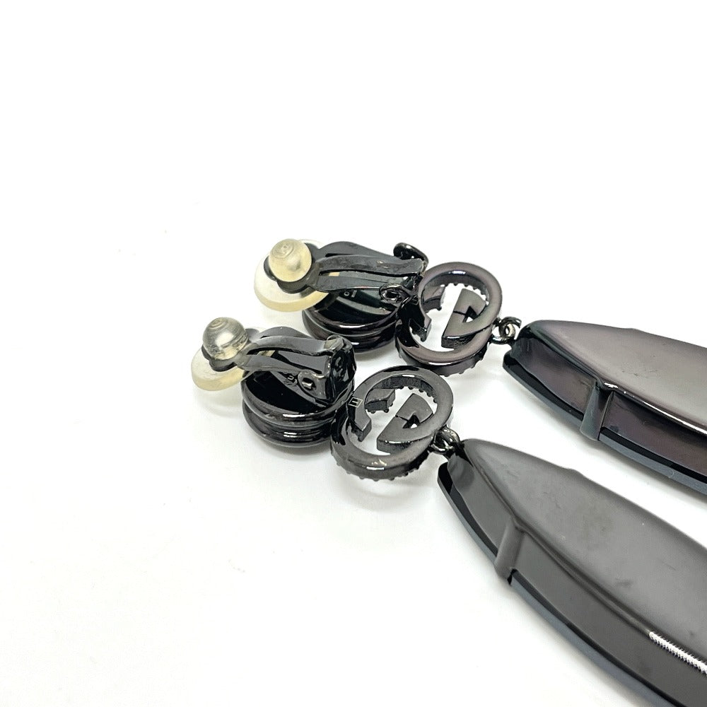 GUCCI GG Crystal Bijou Earrings in Metal, Black, for Women