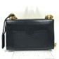 GUCCI 409487 Small Padlock Chain Shoulder Bag Leather Women's Black