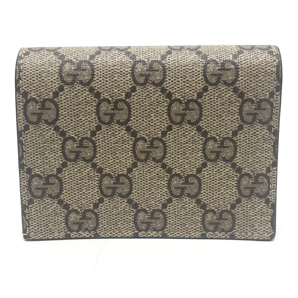 GUCCI 701009 Bananya collaboration Compact Wallet Small Items Folded wallet GG Supreme Canvas Brown Used