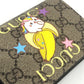 GUCCI 701009 Bananya collaboration Compact Wallet Small Items Folded wallet GG Supreme Canvas Brown Used