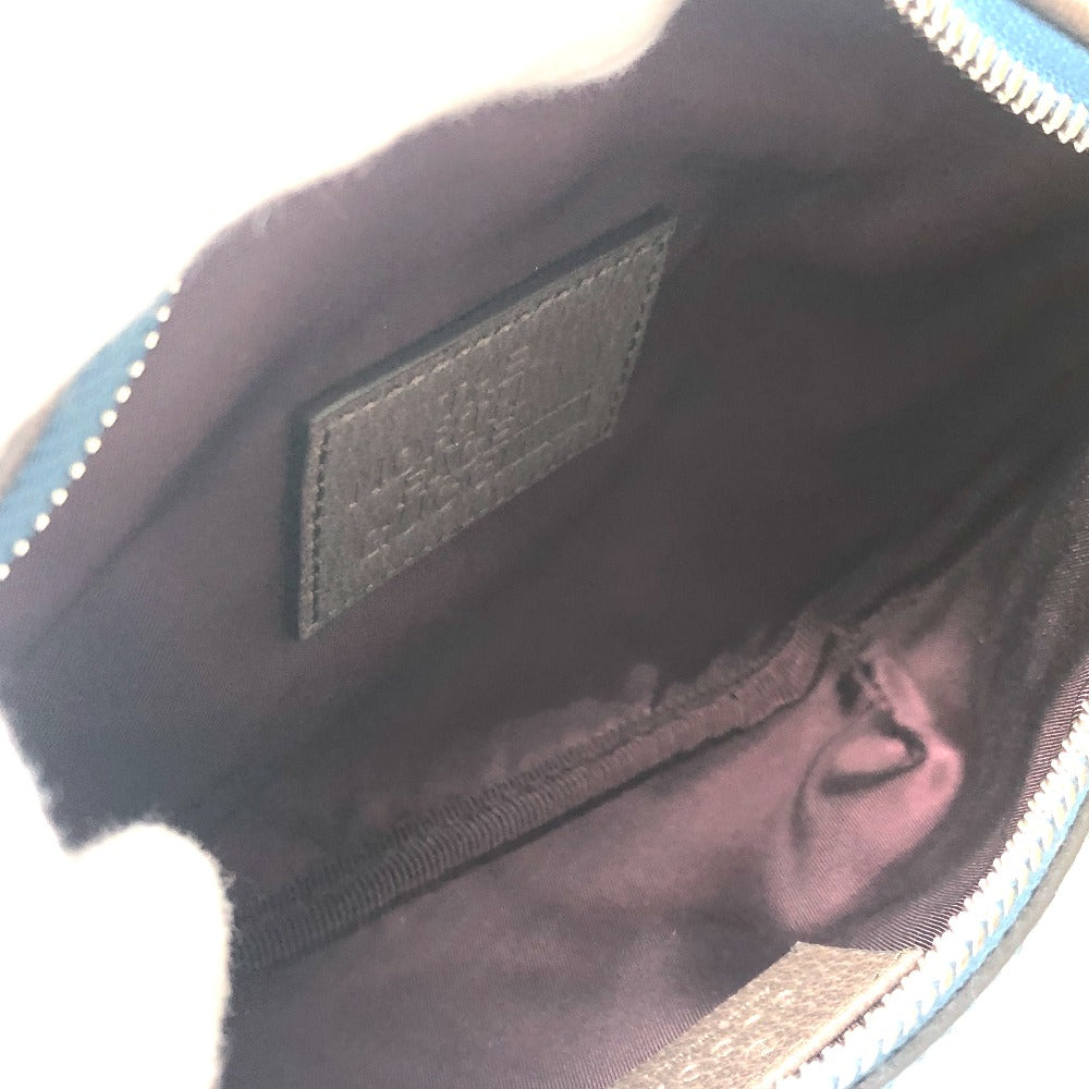 GUCCI 650299 THE NORTH FACE Collaboration Waist Pouch Chain Pattern Bag Nylon Waist Pouch Body Bag Women's Brown