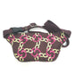 GUCCI 650299 THE NORTH FACE Collaboration Waist Pouch Chain Pattern Bag Nylon Waist Pouch Body Bag Women's Brown