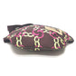 GUCCI 650299 THE NORTH FACE Collaboration Waist Pouch Chain Pattern Bag Nylon Waist Pouch Body Bag Women's Brown