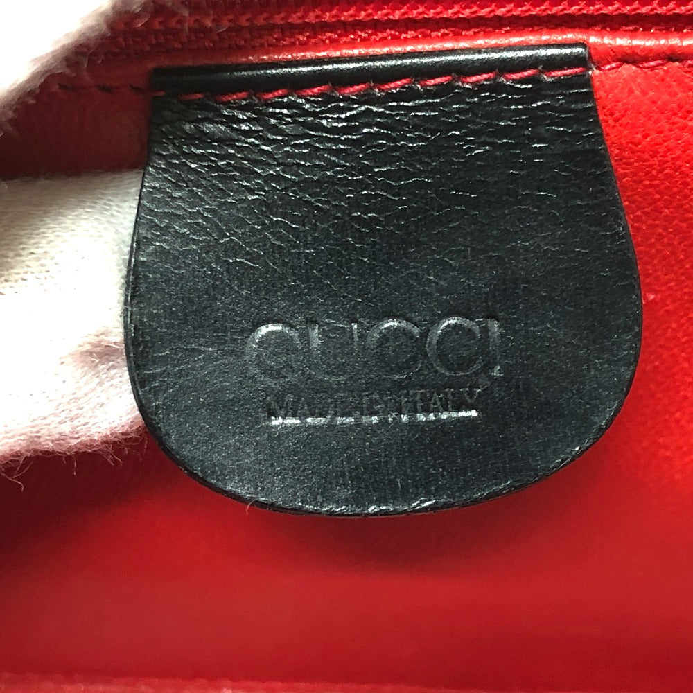 GUCCI 110・0218 BOX オールドグッチ がま口  ジュエリーボックス ハンドバッグ レザー レディース - brandshop-reference