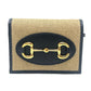 GUCCI 621887 Horsebit Compact Wallet Small Items Folded wallet Canvas/Leather BROWN Brown Used