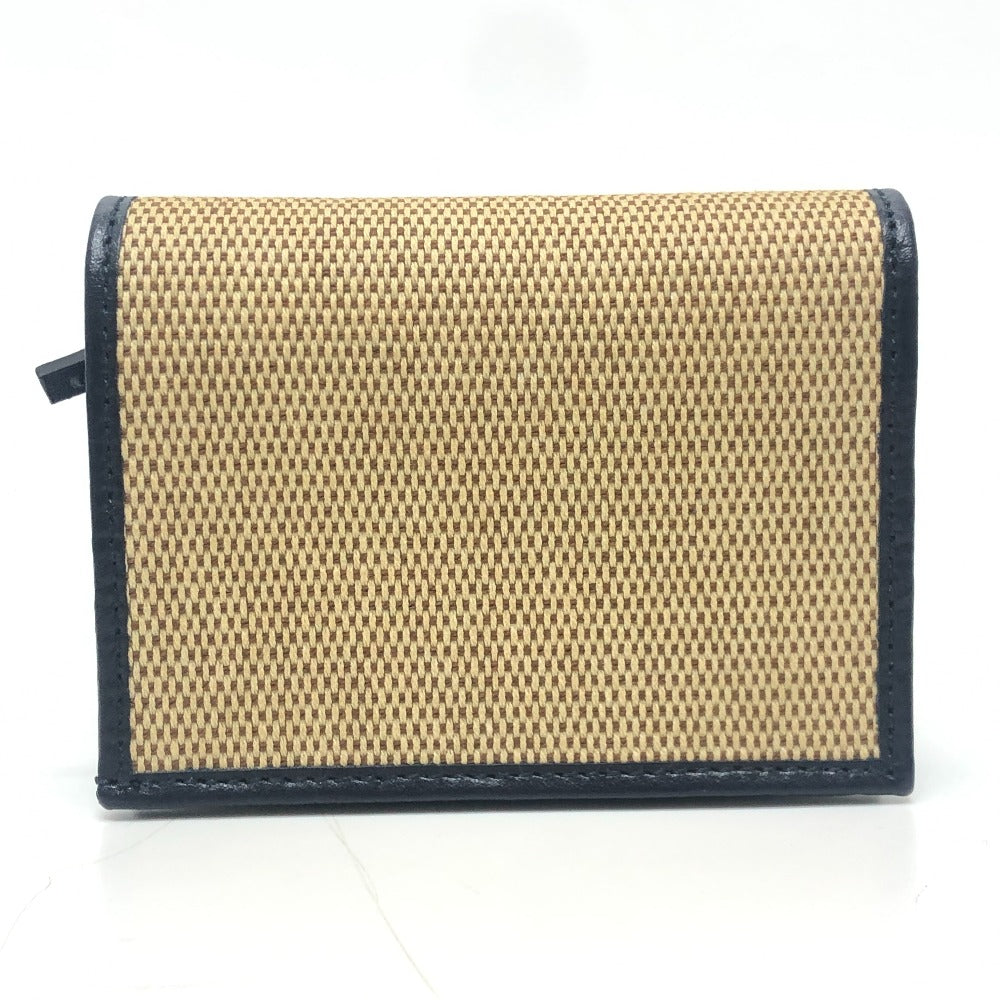GUCCI 621887 Horsebit Compact Wallet Small Items Folded wallet Canvas/Leather BROWN Brown Used