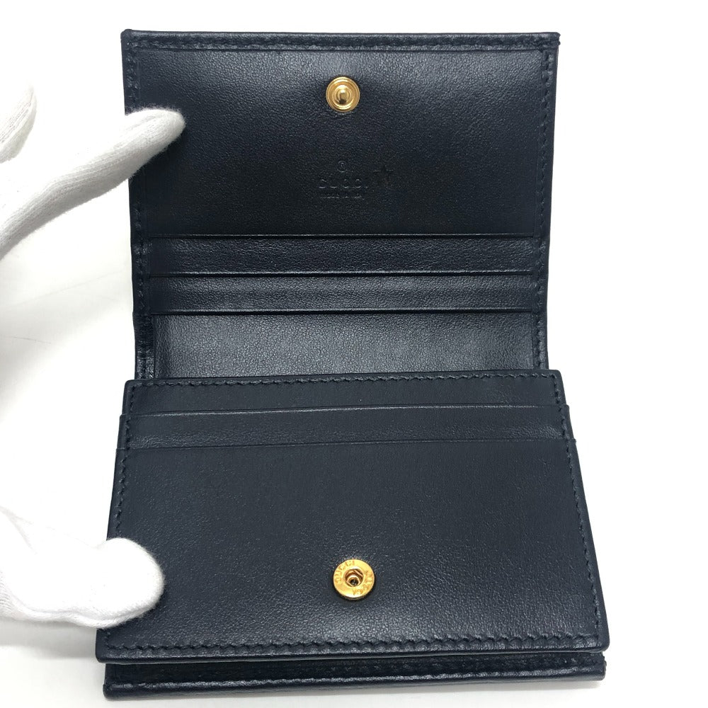 GUCCI 621887 Horsebit Compact Wallet Small Items Folded wallet Canvas/Leather BROWN Brown Used
