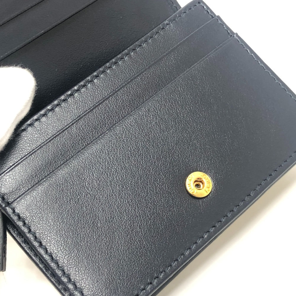 GUCCI 621887 Horsebit Compact Wallet Small Items Folded wallet Canvas/Leather BROWN Brown Used