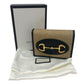 GUCCI 621887 Horsebit Compact Wallet Small Items Folded wallet Canvas/Leather BROWN Brown Used