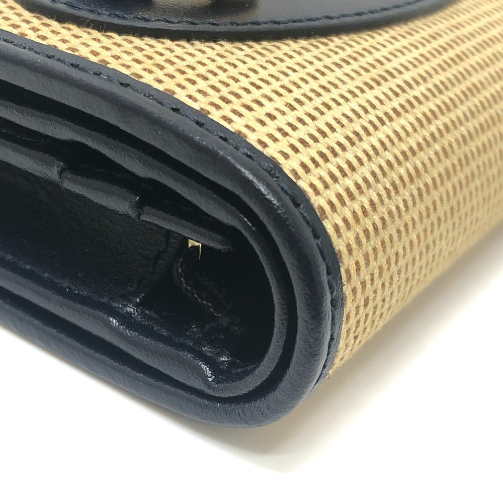 GUCCI 621887 Horsebit Compact Wallet Small Items Folded wallet Canvas/Leather BROWN Brown Used