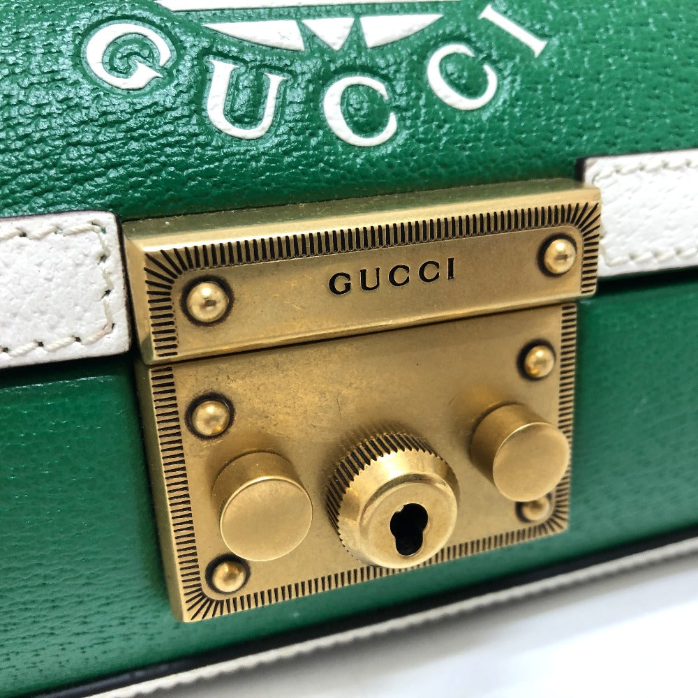 GUCCI 723801 ロゴ ゴルフボールケース  アディダス adidas コラボ 2WAYバック ハンドバック ボールケース  ハンドバッグ レザー レディース