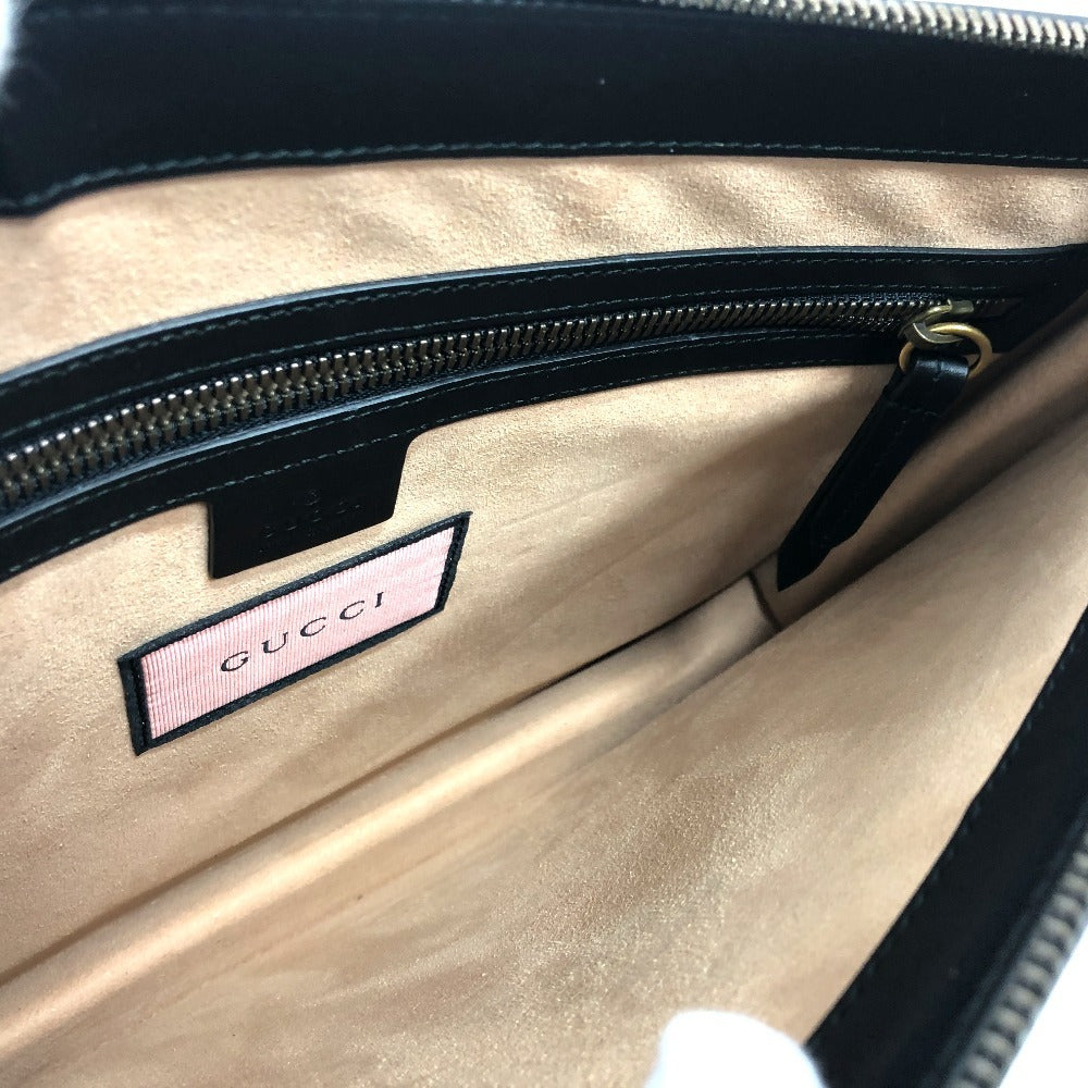 GUCCI 429004 ゴースト クラッチ 2WAYバック ショルダーバック カバン バック ショルダーバッグ レザー レディース ブラック