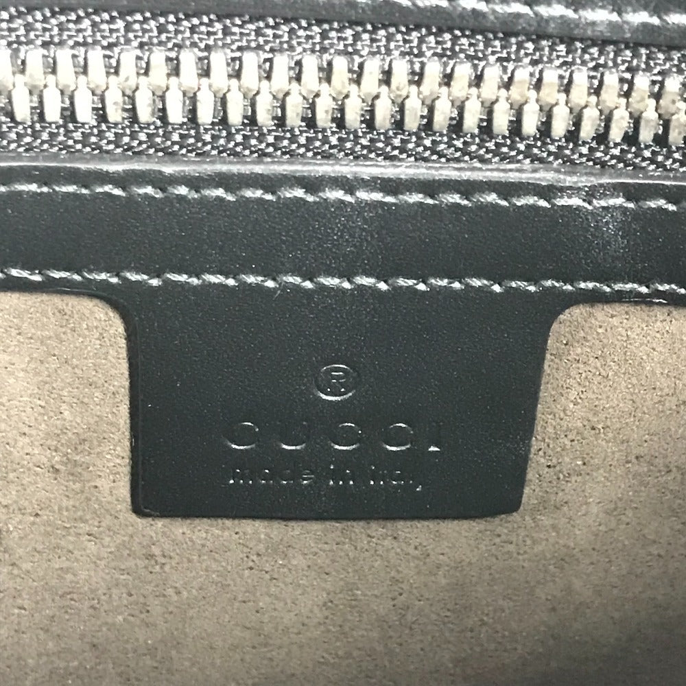 GUCCI 429004 グッチシマ GG ロゴ 斜め掛け カバン 2WAYバッグ クラッチバッグ ショルダーバッグ シマレザー メンズ ブラック