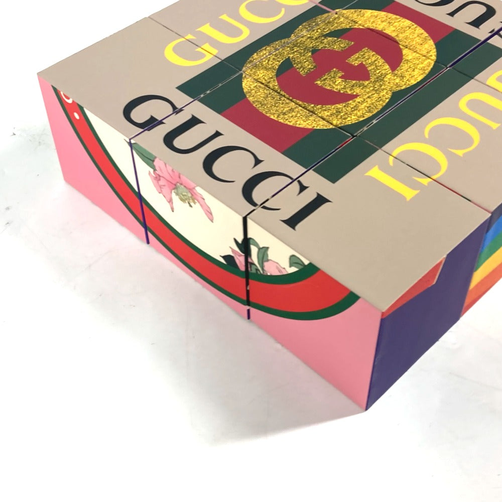 GUCCI 銀座店リニューアル記念 ミケーレ パズルキューブ GG パズル puzzle おもちゃ インテリア 雑貨 ウッド ユニセックス マルチカラー