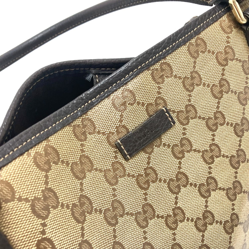 GUCCI 265695 GGクリスタル カバン バッグ トートバッグ レザー/コーティングキャンバス レディース ベージュ