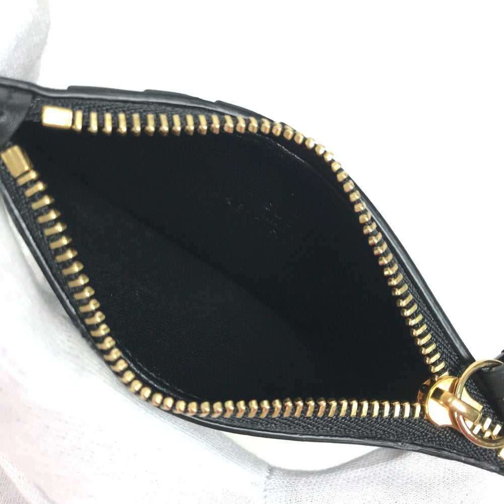 GUCCI 431715 ロゴ フラグメントケース 財布 小銭入れ コインケース レザー ユニセックス ブラック - brandshop-reference