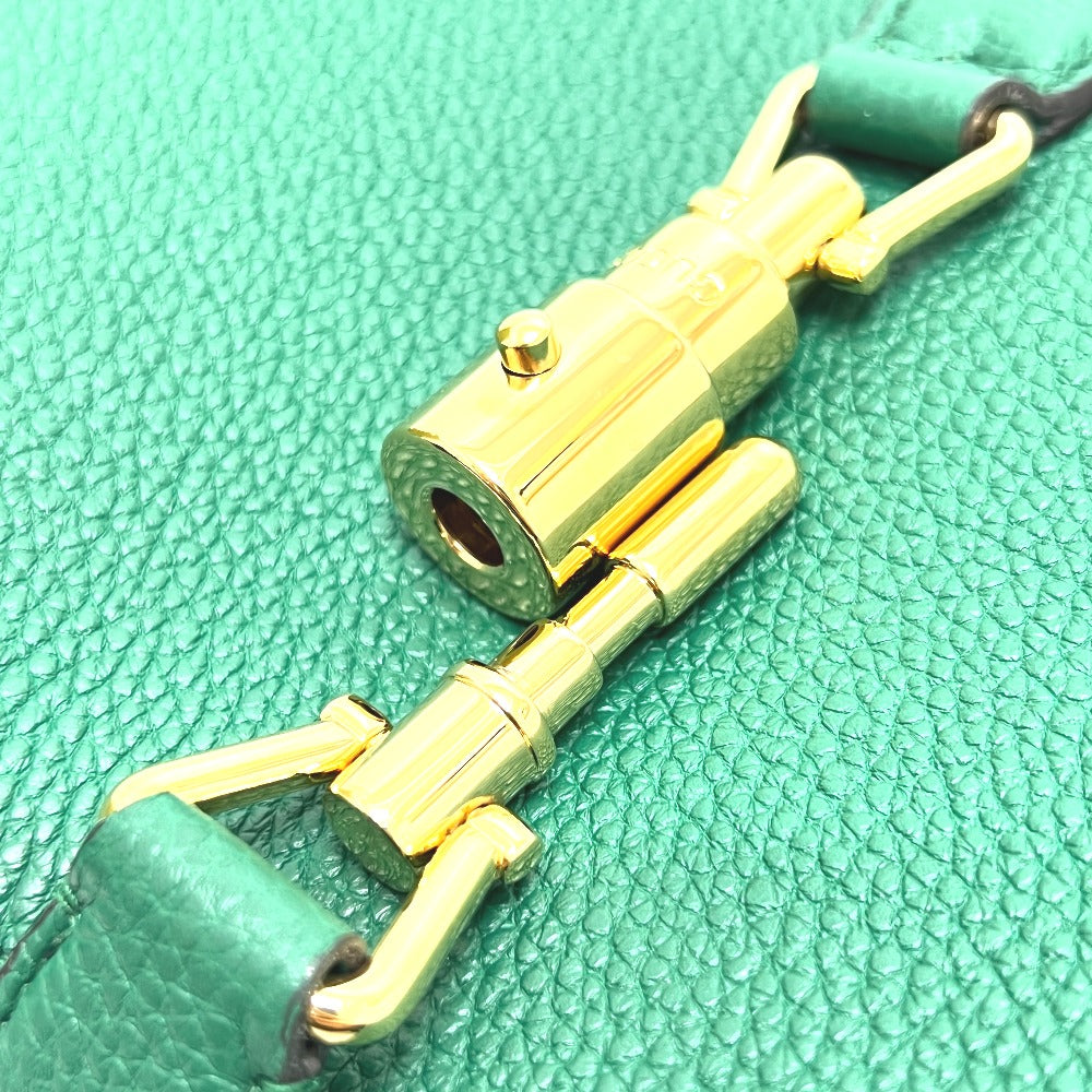 GUCCI 810232 ジャッキー 1961 スモール 2WAY カバン バッグ ショルダー 肩掛け ショルダーバッグ レザー レディース グリーン