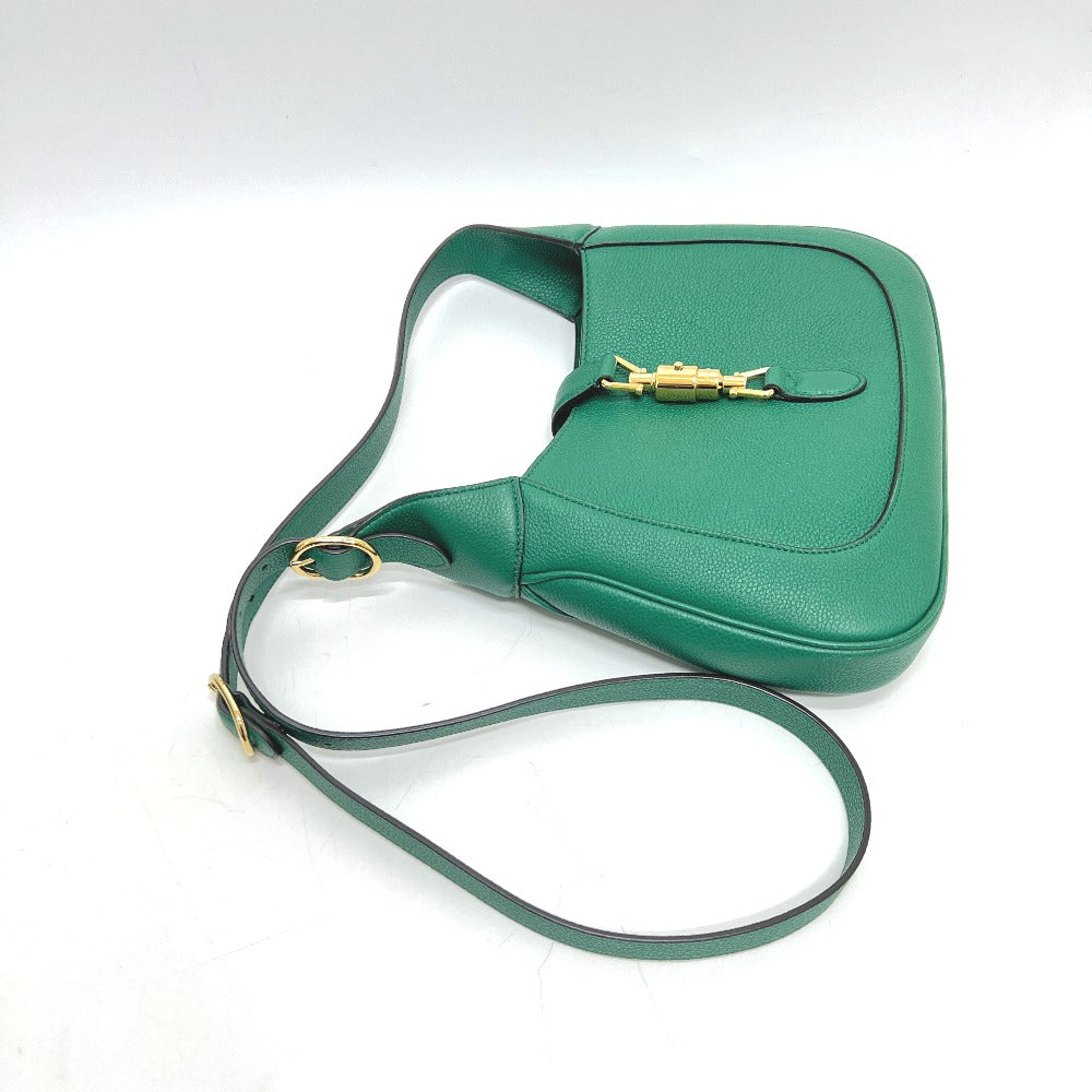 GUCCI 810232 ジャッキー 1961 スモール 2WAY カバン バッグ ショルダー 肩掛け ショルダーバッグ レザー レディース グリーン