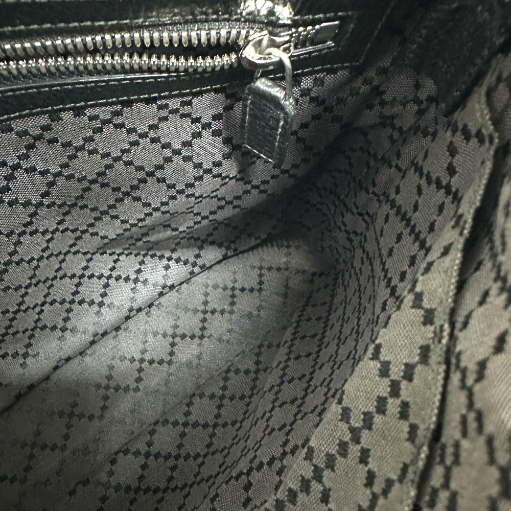 GUCCI 387075 コスモポリス ストラップ カバン クラッチバッグ レザー ユニセックス ブラック