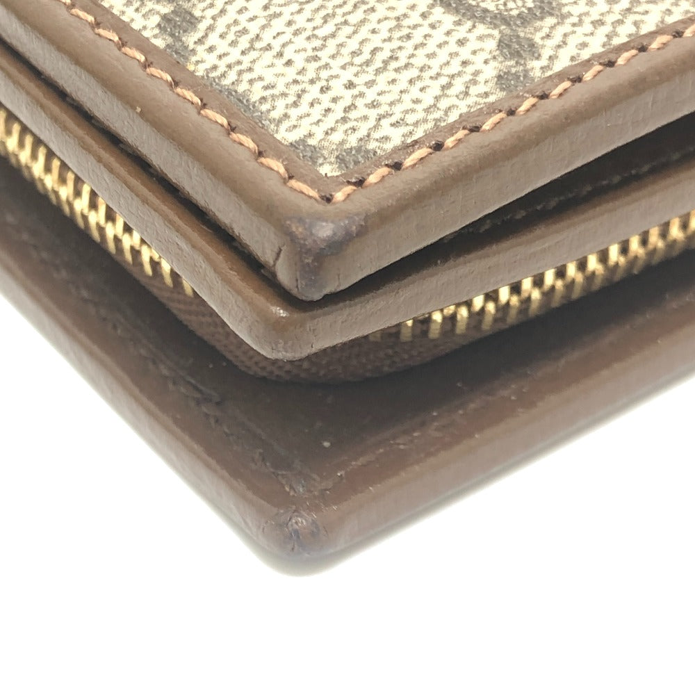 GUCCI 726846 ホースビット 1955 コンパクトウォレット 財布 ミニウォレット GGスプリーム 2つ折り財布 GGスプリームキャンバス レディース ブラウン