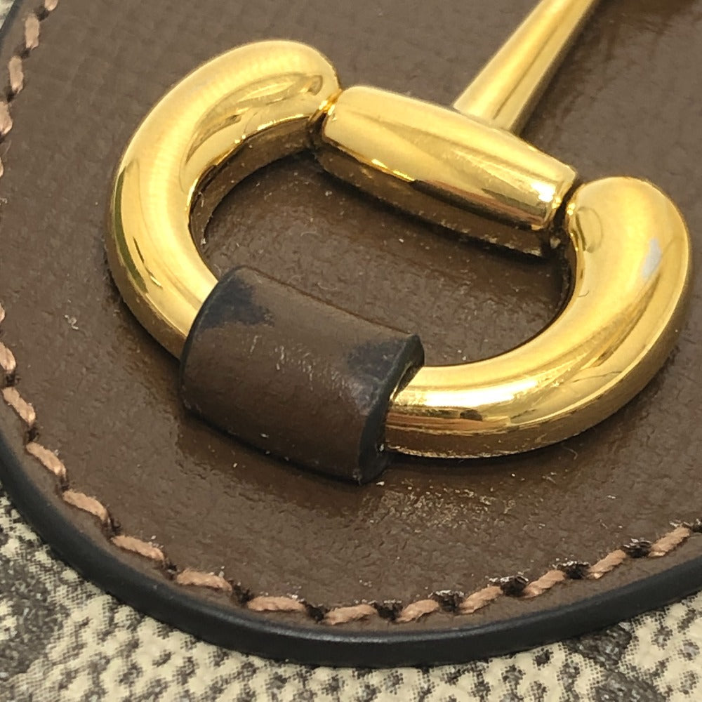 GUCCI 726846 ホースビット 1955 コンパクトウォレット 財布 ミニウォレット GGスプリーム 2つ折り財布 GGスプリームキャンバス レディース ブラウン