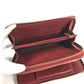 GUCCI 544250 Micro Guccissima Logo Travel Case Double Zip Long Wallet Handbag Long Wallet Leather Red Used