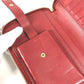 GUCCI 544250 Micro Guccissima Logo Travel Case Double Zip Long Wallet Handbag Long Wallet Leather Red Used