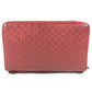 GUCCI 544250 Micro Guccissima Logo Travel Case Double Zip Long Wallet Handbag Long Wallet Leather Red Used